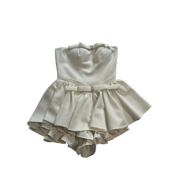 nana jacqueline red jumpsuit with bow